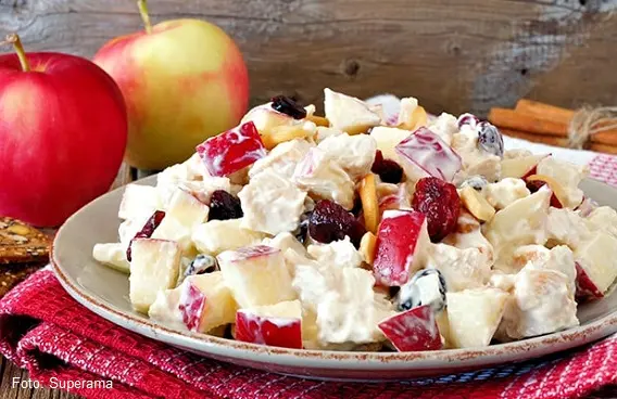 Receta de Ensalada de Manzana Navideña